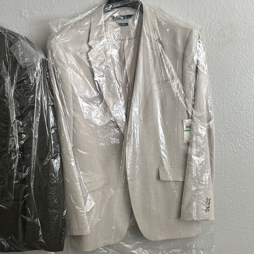 Perry Ellis Natural Linen Blazer